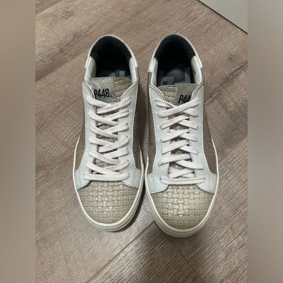 P448 Thea grey sparkle sneaker size 38 women - Picture 6 of 9